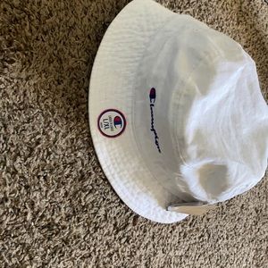 Champion white bucket hat